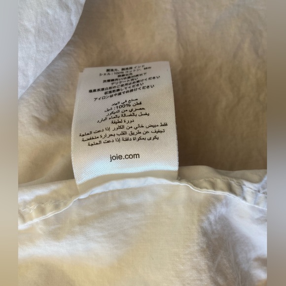 Joie Large Womens Embroidered Peasant Pullover Blouse, Style - Picture 9 of 9